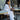 Adjustable Waist Size Cotton Pique Bootcut Trousers