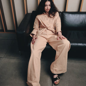 LION - Organic Linen Cotton trouser - Sand