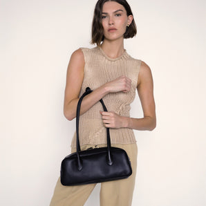 HYER GOODS La Strada East West Bag in Black #color_black