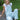 Adult Mint Chunky Cord Dungarees