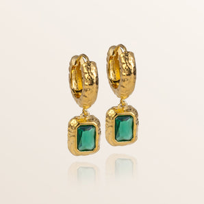 Luna Earrings - Green