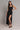 Black Satin Silk Wedding Guest Dress - Custom Made - Bastet Noir