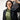 Close up of woman wearing Deadstock Leather Blazer #color_black