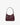 recycled genuine leather everyday shoulder bag burgundy embossed lizard#color_wine-lizard