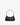 recycled genuine leather mini shoulder bag baguette bag embossed black lizard#color_black-lizard