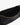 recycled genuine leather mini shoulder bag baguette bag embossed black lizard#color_black-lizard