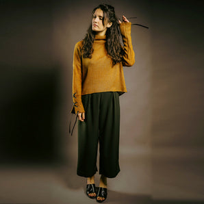 Mustard Knitted Jumpers by Out of Sync