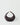 a dark brown leather crescent-shaped bag with gold ring clasp #color_chocolate