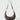 a dark brown crescent-shaped leather crossbody bag #color_chocolate