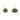 Midnight Scene Rose Quartz and Black Enamel Stud Gold