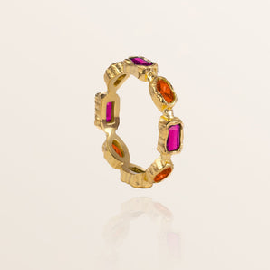 Sunrise Ring - Magenta and Orange