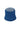 Japanese denim reversible bucket hat, natural indigo, side profile showing shape and self-fabric tabs, by Saywood