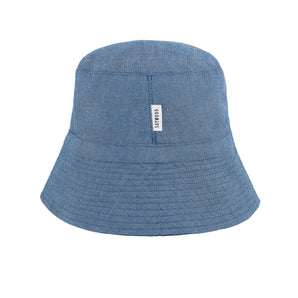 Japanese denim bucket hat by Saywood. Rich natural indigo reversible bucket hat, unisex.