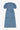 Rosa Puff Sleeve Shirtdress in light wash Japanese denim with ruffle pockets and belt