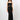 Black High Waist Satin Silk Maxi Skirt and Satin Silk Crop Top - Custom Made - Bastet Noir