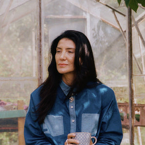 Lela Patch Pocket Shirt, Japanese Denim