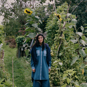 Etta Oversized Shirtdress, Japanese Denim Cotton