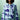 Organic Cotton Pyjama Shirt in Blue Things