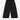 Amelia wide leg culotte trousers in black organic cotton and linen, made in London by Saywood