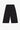 Amelia wide leg culotte trousers in black organic cotton and linen, made in London by Saywood