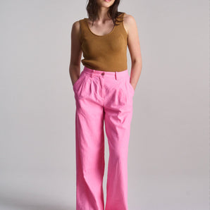 LION - Organic Linen Cotton trouser - Pink