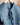Ruffle Detachable Collar - Margot Collar - Aegean Blue Linen