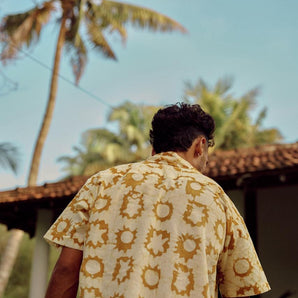 Golden Yellow Suns Oversize Unisex Shirt
