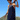 The Trude Linen Slip Dress in navy blue