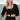 The Carla Puffed Sleeves Blouse in black