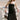 The Pippa Cropped Bandeau Bustier Top in black