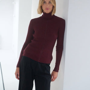 Austė: Hellebore Merino Wool Turtleneck