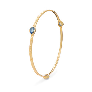 Simi Three Stone Stacking Bangle Labradorite
