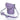Handmade Leather Barrel Bag - Pastel Violet