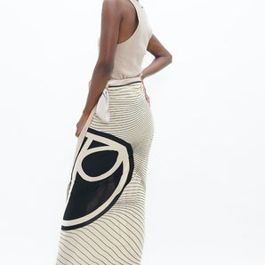 Biarritz BIQ - Sarong - Mix White Dove & Sand