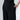 Black Wide-Leg High-Waist Pants Belted Crepe Trousers - Custom Made - Bastet Noir