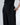 Black Wide-Leg High-Waist Pants Belted Crepe Trousers - Custom Made - Bastet Noir