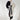 Black and White Long Sleeve Loose Elegant Maxi Dress - Custom Made - Bastet Noir
