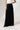 Black Satin Silk Maxi Slip On Skirt - Custom Made - Bastet Noir