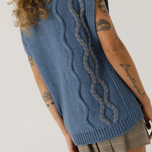 Blaivi Vasara: Baltic Blue Merino Wool Vest