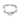 Rectangular Link T-Bar Bracelet - Silver