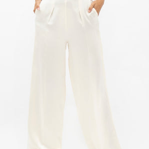 Branson  - Wide Leg Pants - Pearl