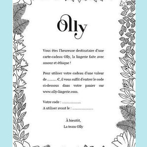 carte cadeau Olly lingerie