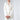 Cream Satin Silk Evening Long Sleeve Ankle-Length Dress - Custom Made - Bastet Noir