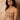 Beige Peacock Feather Bandeau Crop Top