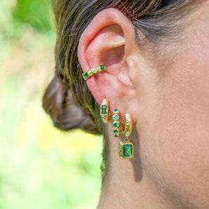 Luna Earrings - Green