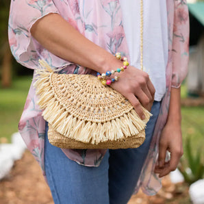 Entwined Sisal Crossbody bag