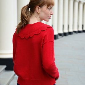 THE JAKOB HEIRLOOM JUMPER: RED