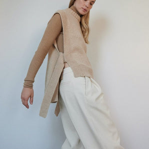 Kalvos: Sand Merino Wool Vest