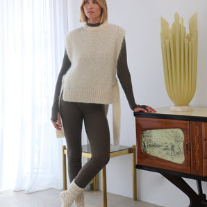 Kalvos: Sea Salt Mohair Vest