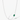 Lopsided Gemstone Necklace - Green Silver